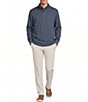 Roundtree & Yorke Performance Long Sleeve Solid Quarter Zip Pullover - Image 3