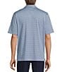 Roundtree & Yorke Performance Multi Stripe Polo Shirt, Color:Peacoat - Image 2