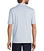 Roundtree & Yorke Performance Multi Stripe Polo Shirt, Color:Medium Blue - Image 2