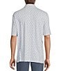 Color:Bright White - Image 2 - Performance Short Sleeve Bird Print Polo Shirt
