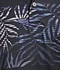 Color:Black Caviar - Image 4 - Performance Short Sleeve Chest Stripe Leaf Graphic Polo Shirt
