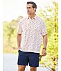 Color:Bright White - Image 6 - Performance Short Sleeve Clam-Bake Print Polo Shirt