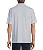 Color:Bright White - Image 2 - Performance Short Sleeve Conversational Nail Print Polo Shirt