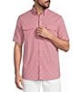 Roundtree & Yorke Performance Short Sleeve Gingham Sport Shirt - Image 1