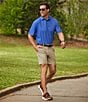Color:Surf Blue - Image 5 - Performance Short Sleeve Golf Ball Tee Print Polo Shirt