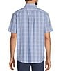 Roundtree & Yorke Performance Short Sleeve Medium Plaid Twill Sport Shirt - Image 2