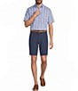Roundtree & Yorke Performance Short Sleeve Medium Plaid Twill Sport Shirt - Image 3