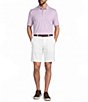 Roundtree & Yorke Performance Short Sleeve Square Pattern Polo Shirt - Image 3