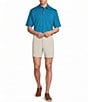 Roundtree & Yorke Performance Short Sleeve Stripe Jacquard Polo Shirt - Image 3