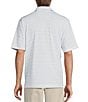 Color:Bright White - Image 2 - Performance Short Sleeve Stripe Polo Shirt