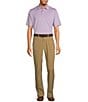 Color:Purple - Image 3 - Performance Short Sleeve Stripe Polo Shirt