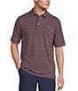 Roundtree & Yorke Performance Short Sleeve Striped Polo Shirt - Image 1
