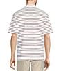 Color:Bright White - Image 2 - Performance Short Sleeve Yarn-Dyed Stripe Polo Shirt