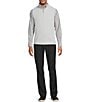 Roundtree & Yorke Performance Solid Quarter-Zip Vest, Color:Light Grey - Image 3