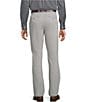 Roundtree & Yorke Performance Stewart Flat Front Classic Fit Stretch Pants, Color:Taupe - Image 2