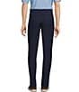 Roundtree & Yorke Performance Stewart Flat Front Classic Fit Solid Pants, Color:Blue - Image 2