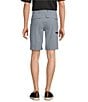 Roundtree & Yorke Performance Straight Fit Flat Front 10#double; Tech Shorts, Color:Blue Grey - Image 2