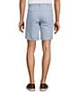 Roundtree & Yorke Performance Straight Fit Flat Front 9#double; Leaf Printed Shorts, Color:Sky Blue - Image 2