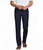 Roundtree & Yorke Performance Straight Fit Flat Front Pants - Image 1