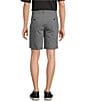 Color:Charcoal Heather - Image 2 - Performance Stretch Fabric Classic Fit Flat Front 9#double; Heathered Shorts