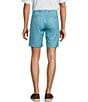 Roundtree & Yorke Performance Stretch Fabric Classic Fit Flat Front 8#double; Horizontal Texutred Shorts, Color:Blue - Image 2