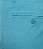 Roundtree & Yorke Performance Stretch Fabric Classic Fit Flat Front 8#double; Horizontal Texutred Shorts, Color:Blue - Image 4