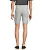 Roundtree & Yorke Performance Stretch Fabric Classic Fit Flat Front 8#double; Horizontal Texutred Shorts, Color:Grey - Image 2