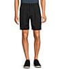 Color:Caviar - Image 1 - Performance Stretch Fabric Classic Fit Pleated 9#double; Solid Shorts
