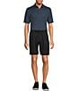 Color:Caviar - Image 3 - Performance Stretch Fabric Classic Fit Pleated 9#double; Solid Shorts