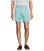 Color:Antigua Sand - Image 1 - Performance Stretch Fabric Straight Fit Flat Front 7#double; Solid Shorts