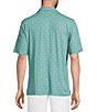 Roundtree & Yorke The Fairway Medallion Geo Performance Polo Shirt - Image 2
