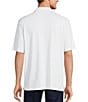 Roundtree & Yorke Performance The Fairway Short Sleeve Geometric Print Polo Shirt, Color:Bright White - Image 2