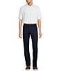 Roundtree & Yorke Performance The Fairway Short Sleeve Geometric Print Polo Shirt, Color:Bright White - Image 3
