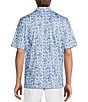 Roundtree & Yorke Performance Triangle Printed Polo Shirt, Color:Medium Blue - Image 2
