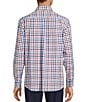 Roundtree & Yorke Performance Twill Medium Check Long Sleeve Sport Shirt - Image 2