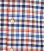 Roundtree & Yorke Performance Twill Medium Check Long Sleeve Sport Shirt - Image 4