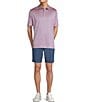 Roundtree & Yorke Performance Two Color Stripe Polo Shirt - Image 3