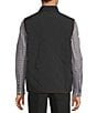 Roundtree & Yorke Quilted Solid Vest, Color:Black - Image 2