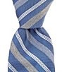 Color:Blue - Image 1 - Repeat Striped 2 3/4#double; Silk Blend Tie