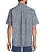 Roundtree & Yorke Short Sleeve Chambray Large Paisley Print Sport Shirt - Image 2