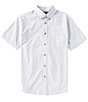 Color:Grey - Image 1 - Short Sleeve Dobby Suiting Shirt