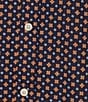 Color:Navy - Image 4 - Short Sleeve Geometric Print Poplin Sport Shirt