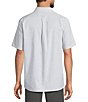 Roundtree & Yorke Short Sleeve Heather Small Gingham Pattern Sport Shirt - Image 2