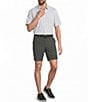 Roundtree & Yorke Short Sleeve Heather Small Gingham Pattern Sport Shirt - Image 3