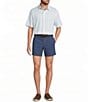 Roundtree & Yorke Short Sleeve Heather Striped Sport Shirt - Image 3