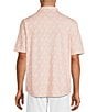 Roundtree & Yorke Short Sleeve Leaf Print Button Front Shirt - Image 6