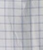 Roundtree & Yorke Short Sleeve Medium Plaid Jacquard Sport Shirt, Color:White - Image 5