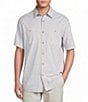 Roundtree & Yorke Short Sleeve Mini Plaid Sport Shirt - Image 1