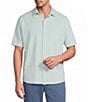 Roundtree & Yorke Short Sleeve Solid Button Front Shirt - Image 5