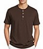 Roundtree & Yorke Short Sleeve Solid Henley Shirt - Image 6